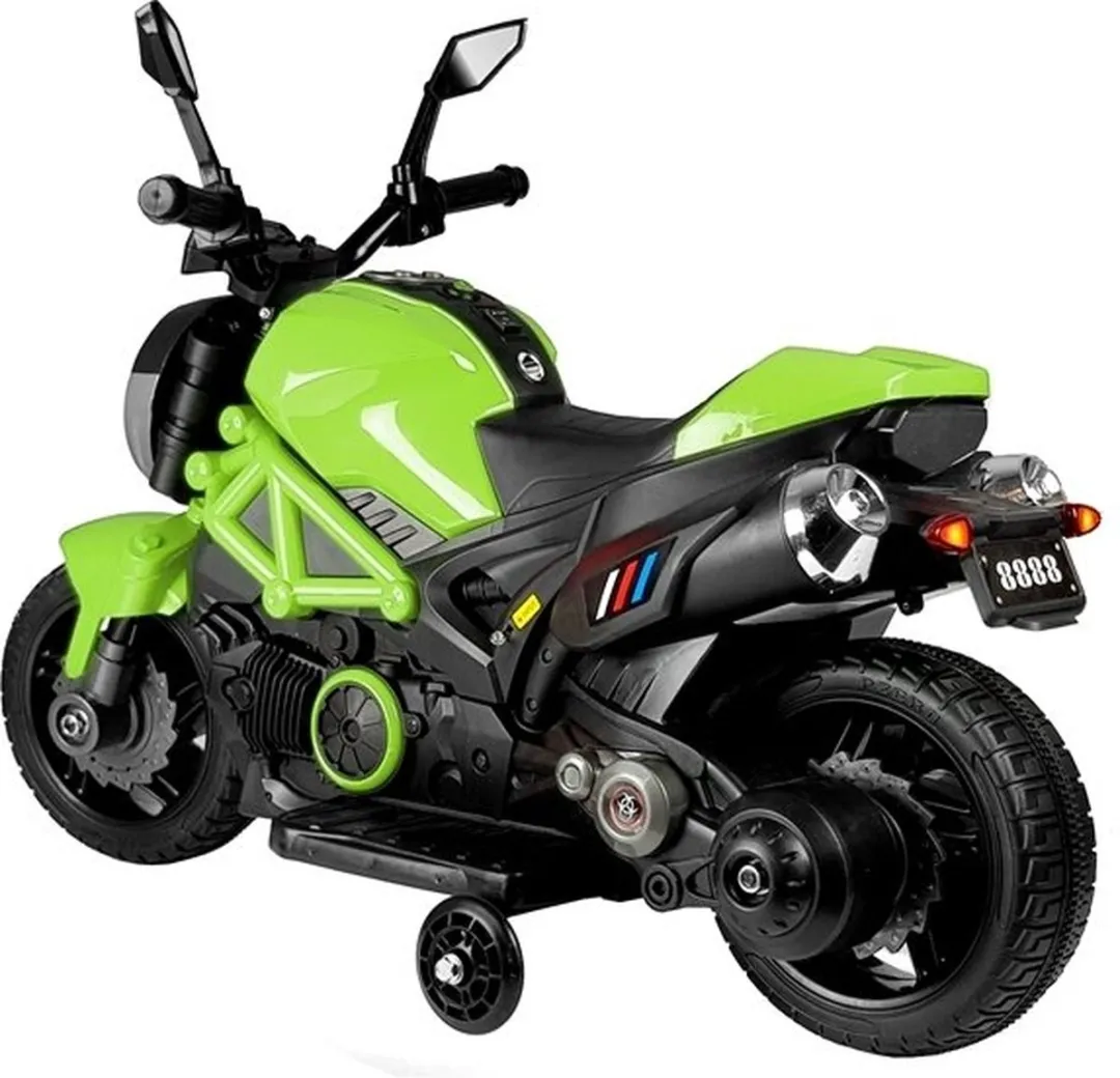 LEAN TOYS GTM1188 Elektrische Naked Bike - Kindermotor - Groen - afbeelding 6 van 6
