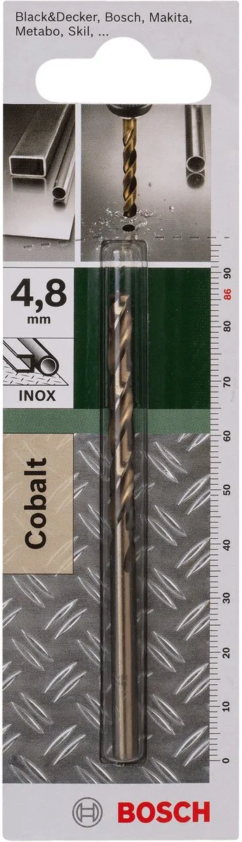 Bosch Metaalboren HSS-Co 4,8mm x 52mm