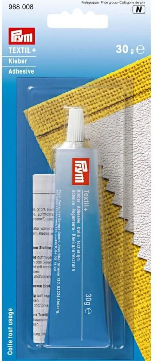 Prym Textiel+ Lijm 30g - Leer
