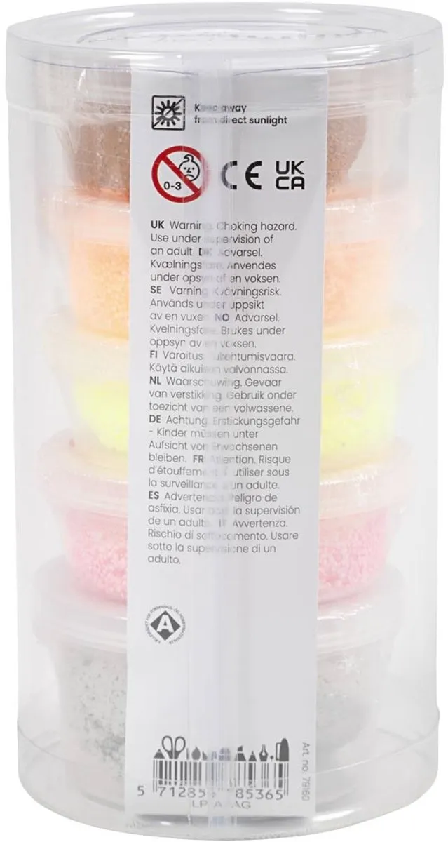 Creativ Company Stone Clay Mix - 5 Stuks - Rood/Oranje