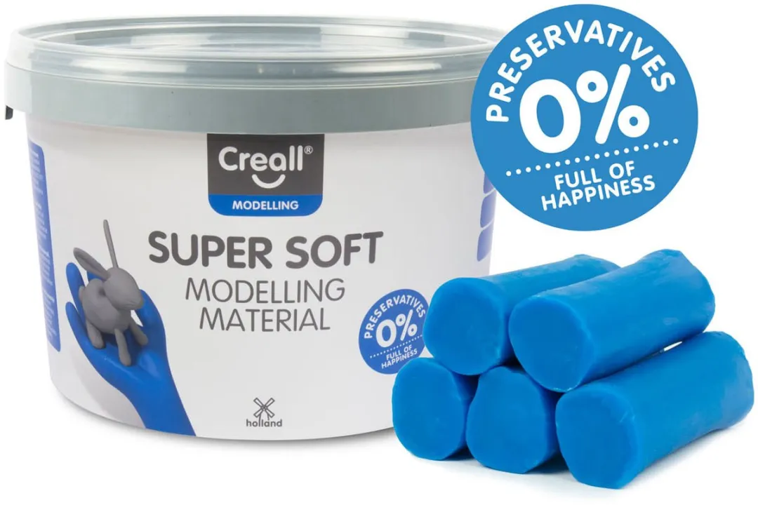 Creall Supersoft Boetseerklei - Blauw - 1750 gram
