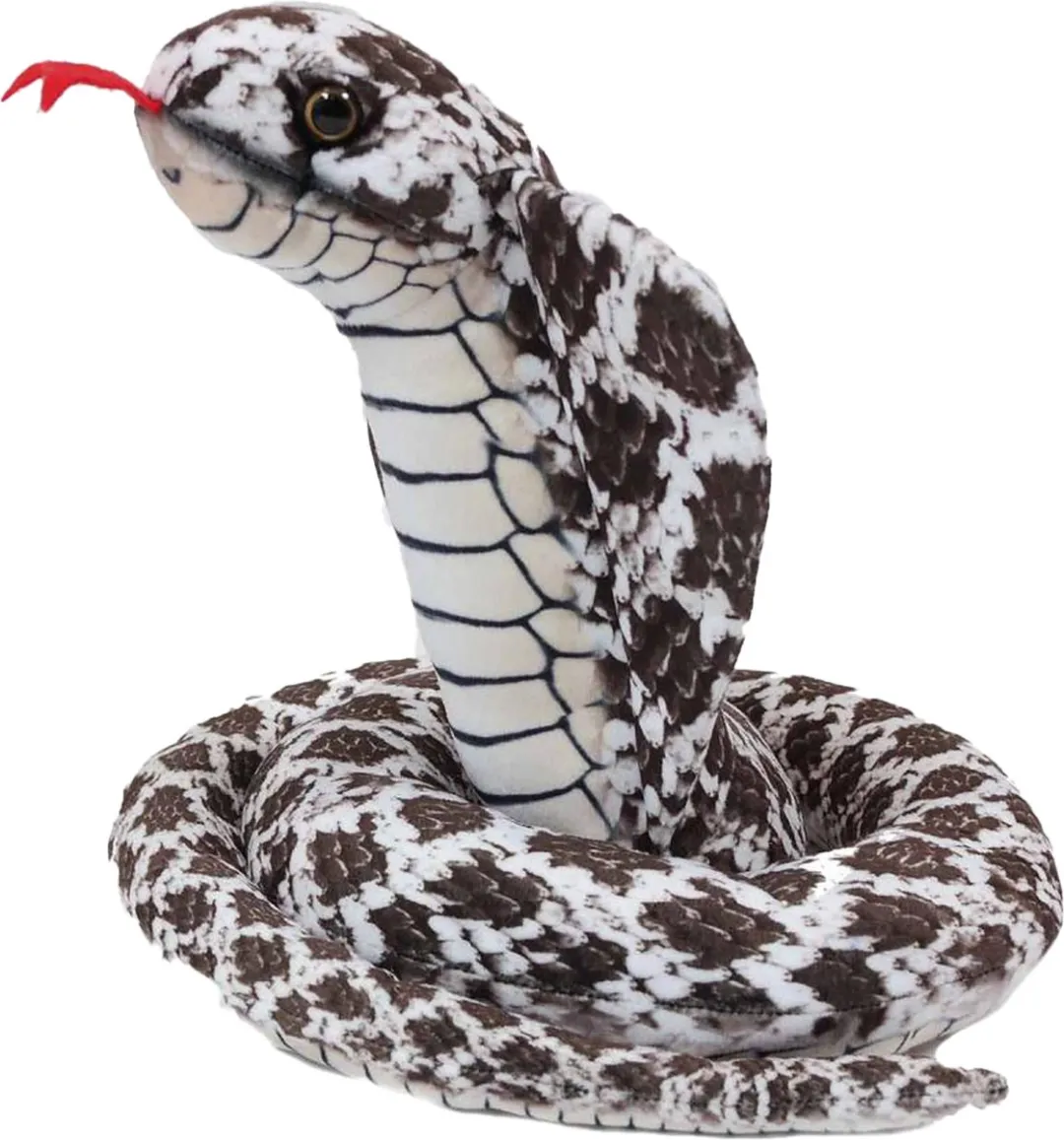 PIA Soft Toys Knuffel Cobra - Donkerbruin 120cm