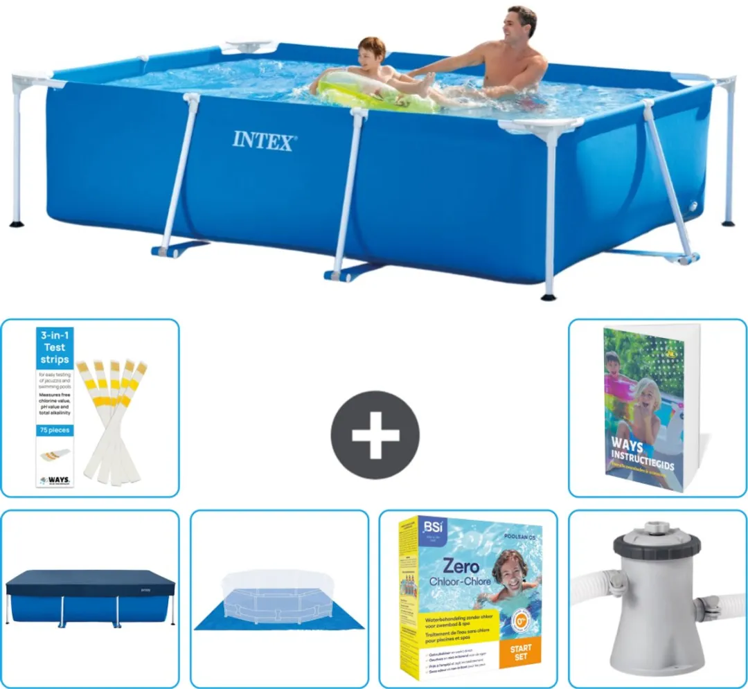 Intex Rechthoekig Frame Zwembad 260x160cm