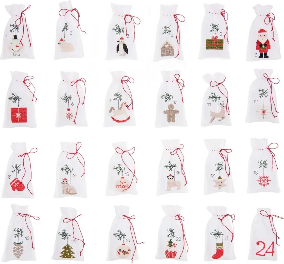 Rico Design Adventskalender Borduurpakket 100077 - 24 Stuks