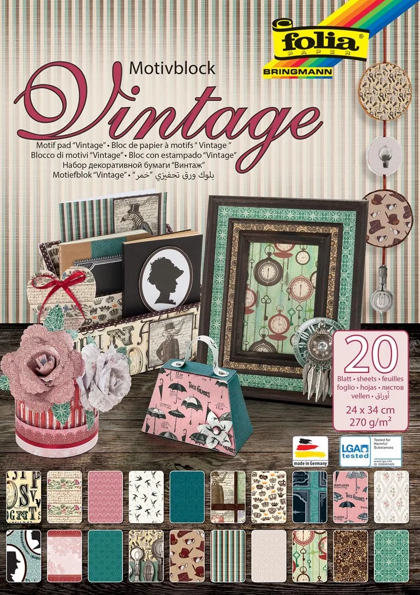 Folia Motiefpapier Vintage II