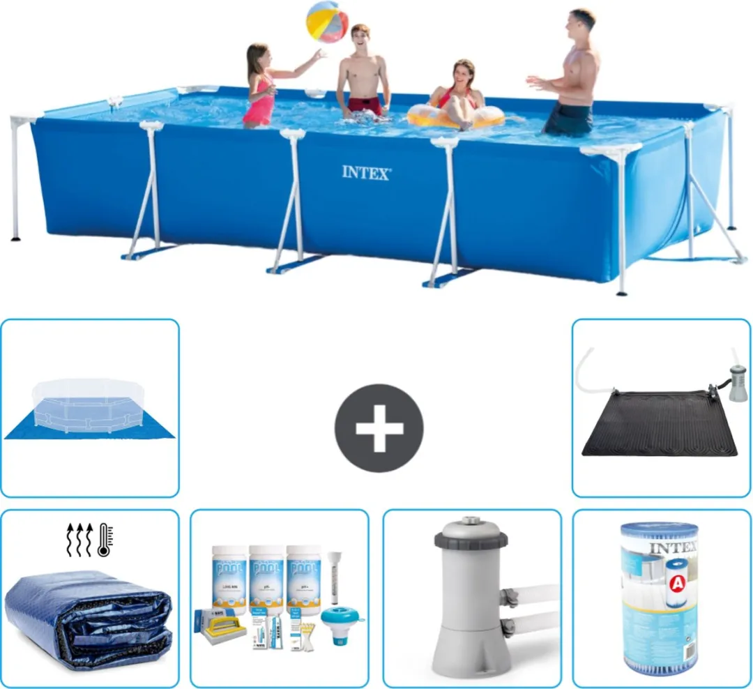 Intex Rechthoekig Frame Zwembad 450x220x84cm - Blauw - 7127L