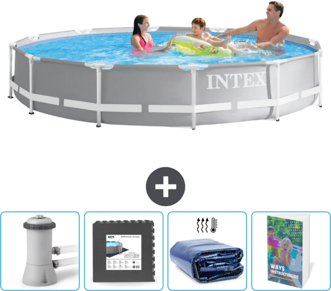 Intex Rond Prism Frame Zwembad 366x76cm