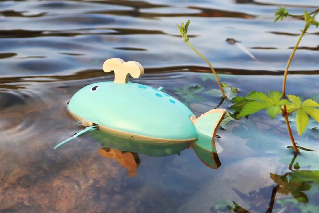Small Foot Houten Walvis Opwindbaar Blauw