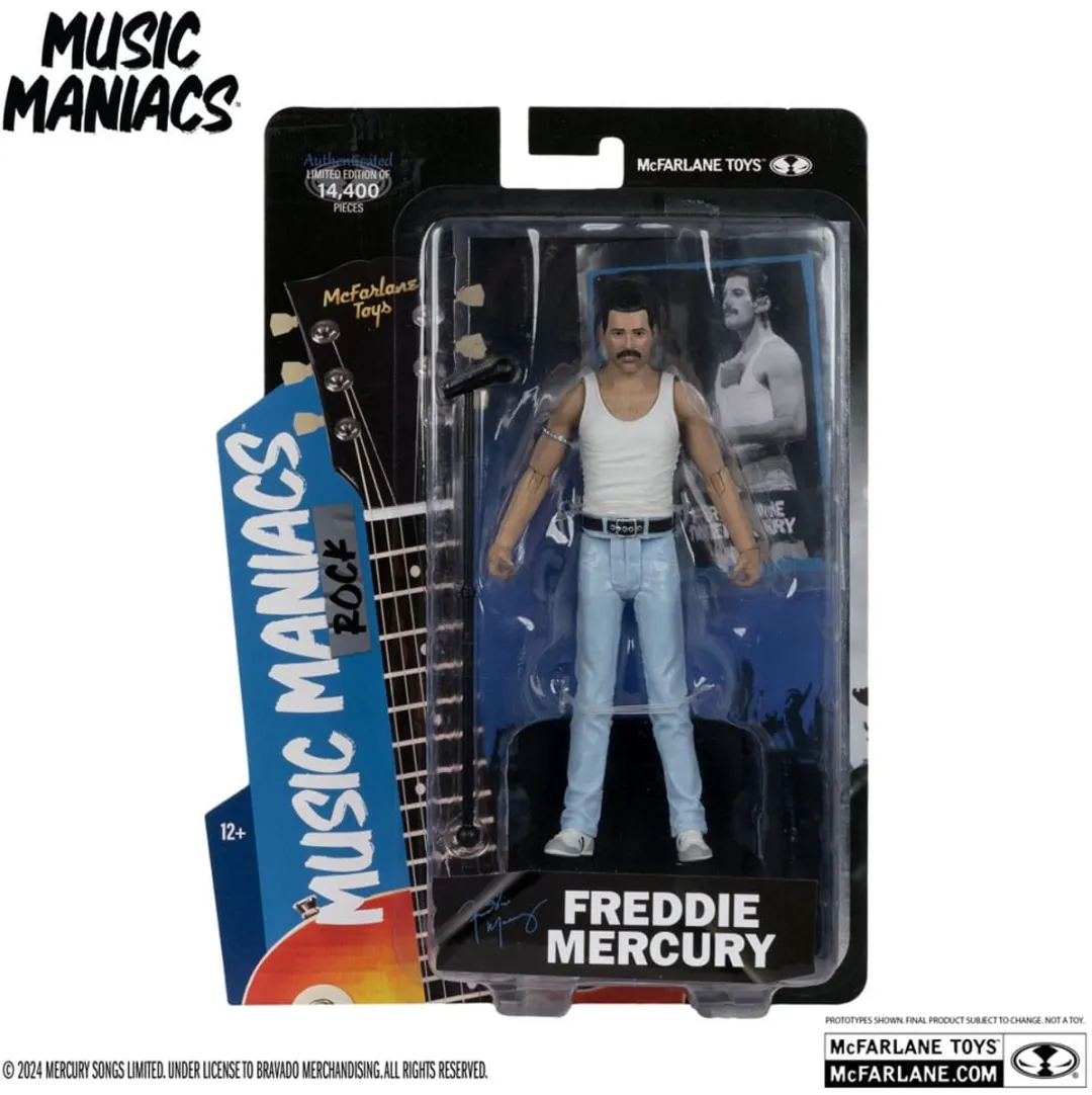 McFarlane Toys Music Maniacs Freddy Mercury Action Figuur 15cm - Multi - afbeelding 6 van 6