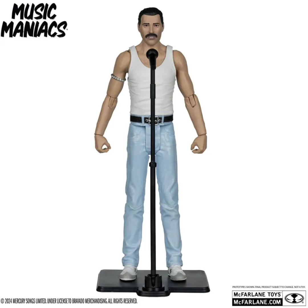 McFarlane Toys Music Maniacs Freddy Mercury Action Figuur 15cm - Multi