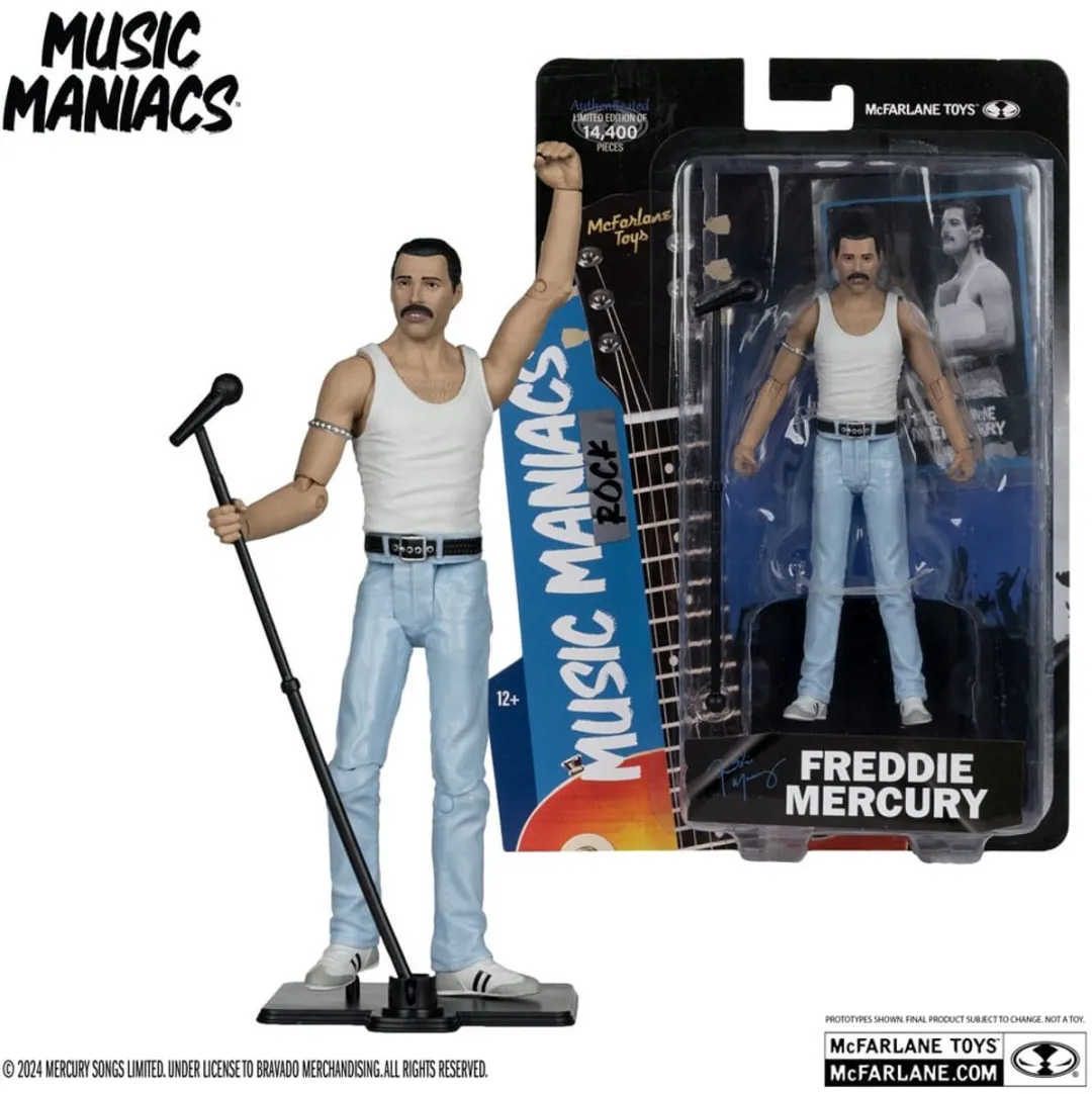 McFarlane Toys Music Maniacs Freddy Mercury Action Figuur 15cm - Multi