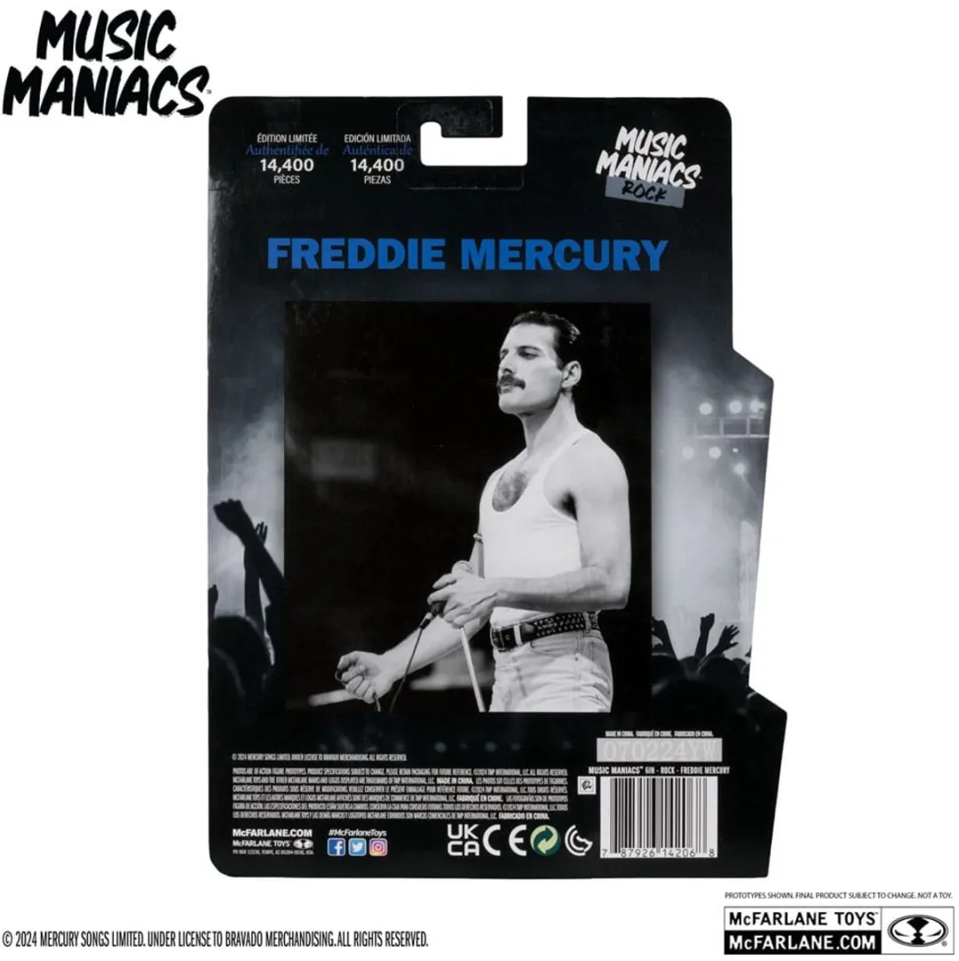 McFarlane Toys Music Maniacs Freddy Mercury Action Figuur 15cm - Multi