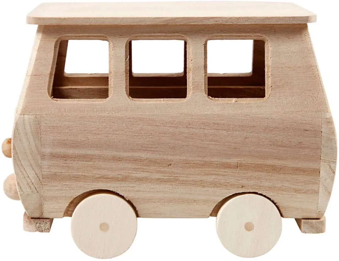 Creativ Company Mini Volkswagen Bus - Blank Hout