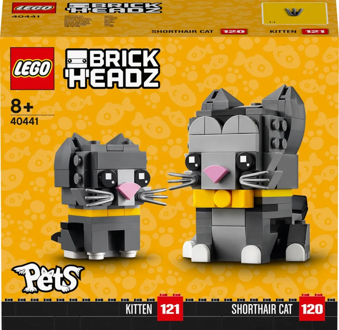 LEGO Brickheadz Pets Kitten & Shorthair Cat 40441