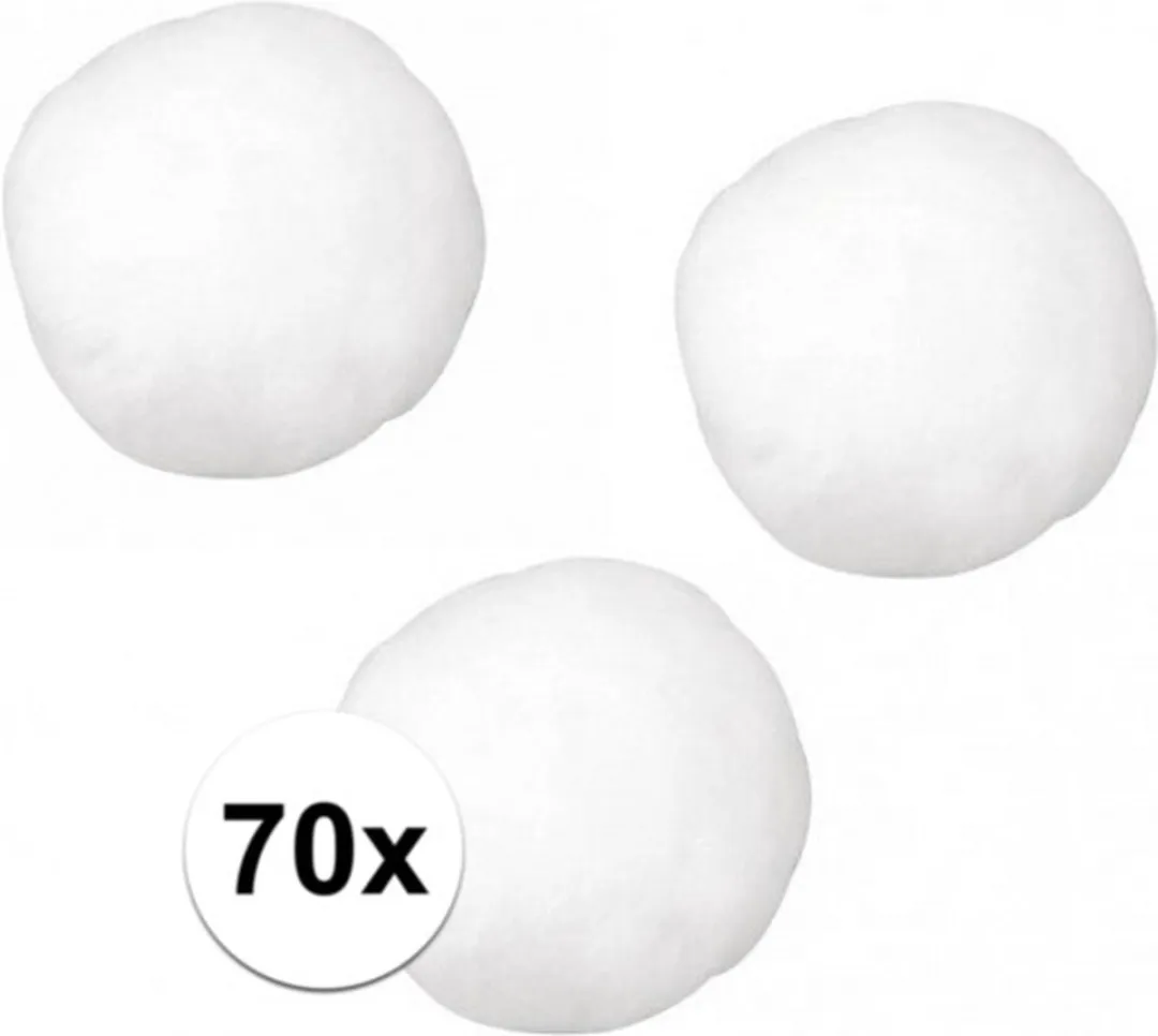 Rayher Hobby Pompons 25mm - 70 Stuks - Wit