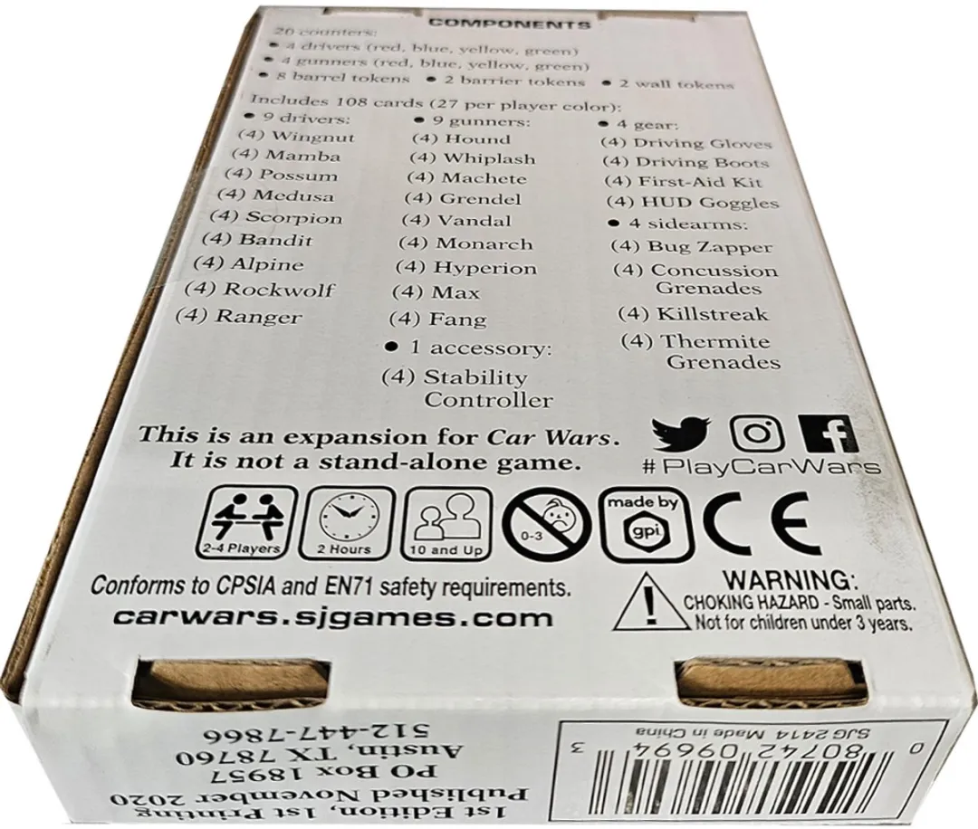 Steve Jackson Games Car Wars Crew Pack Bordspel - 4 Spelers