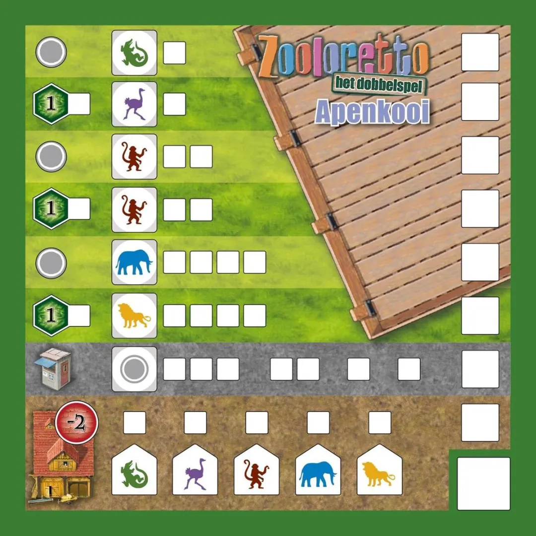 White Goblin Games Zooloretto Het Dobbelspel Trio Uitbreiding - Multicolor