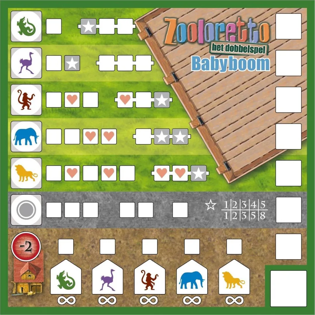 White Goblin Games Zooloretto Het Dobbelspel Trio Uitbreiding - Multicolor