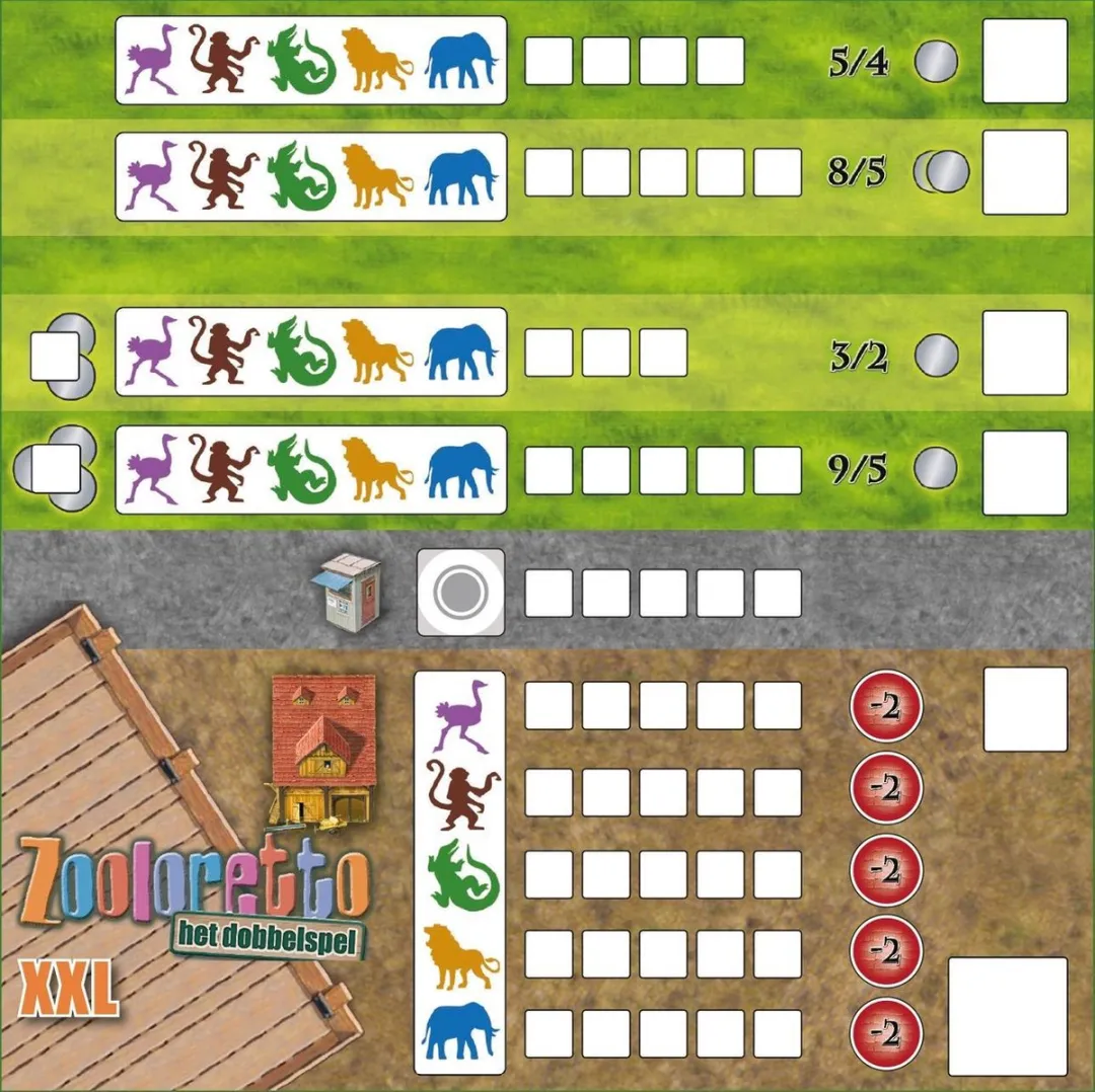 White Goblin Games Zooloretto Het Dobbelspel Trio Uitbreiding - Multicolor