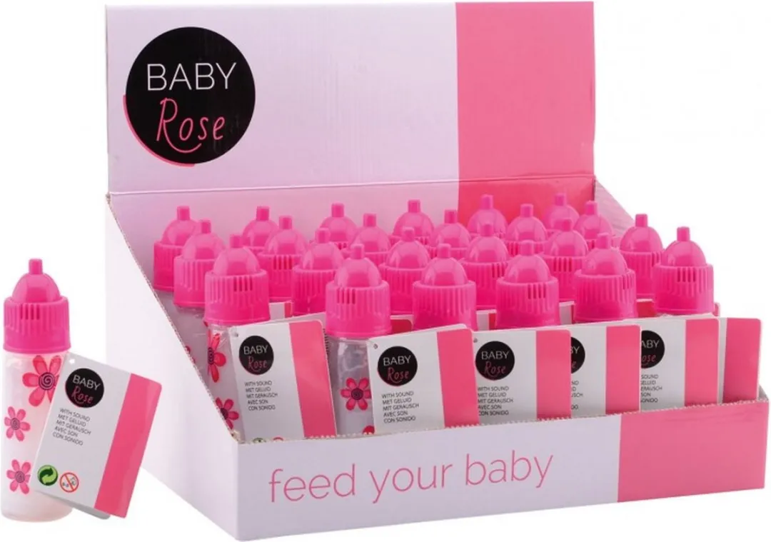 Johntoy Baby Rose Zuigfles 27570 - Babypop