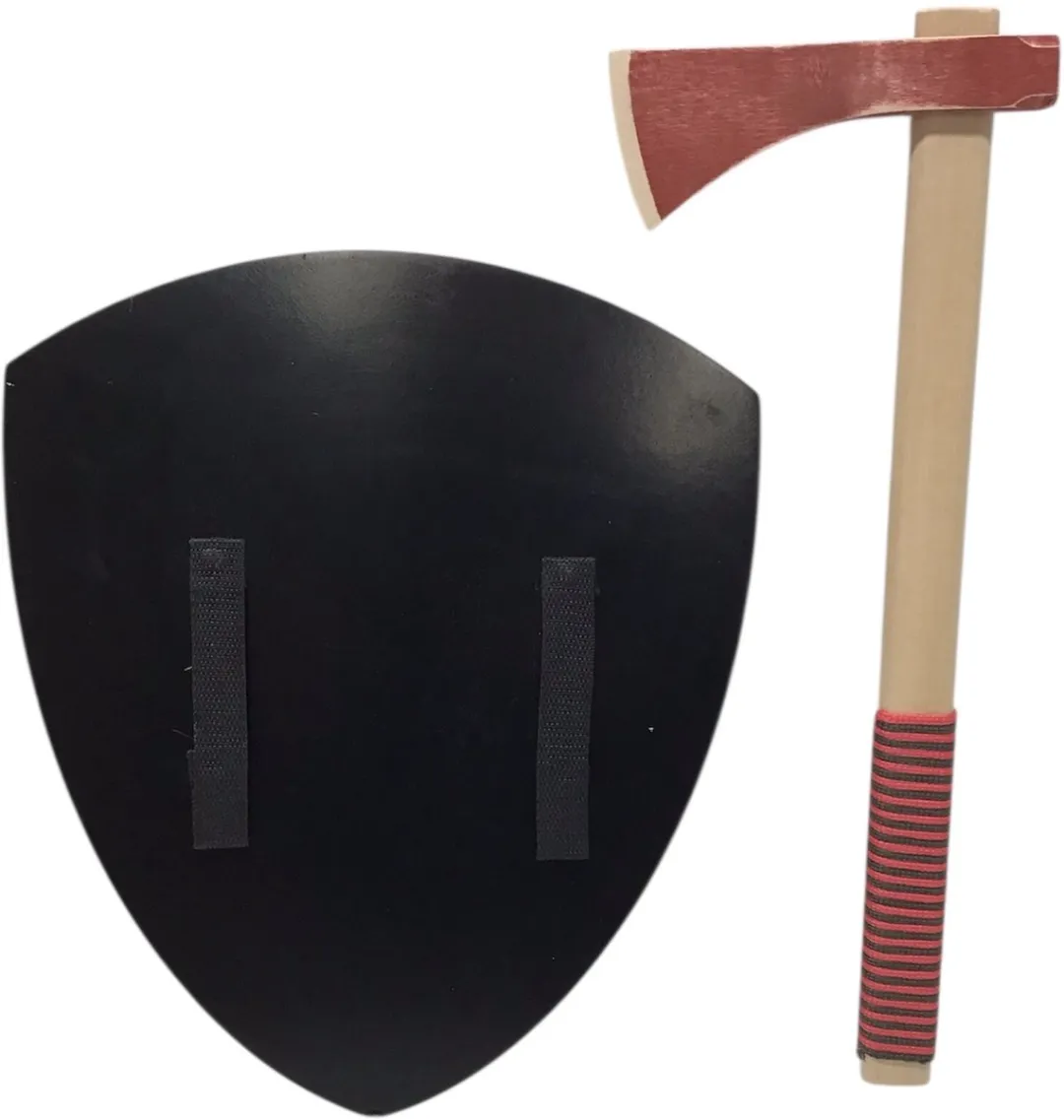 New Classic Toys Holzkonig Houten Strijdbijl met Schild - Multi