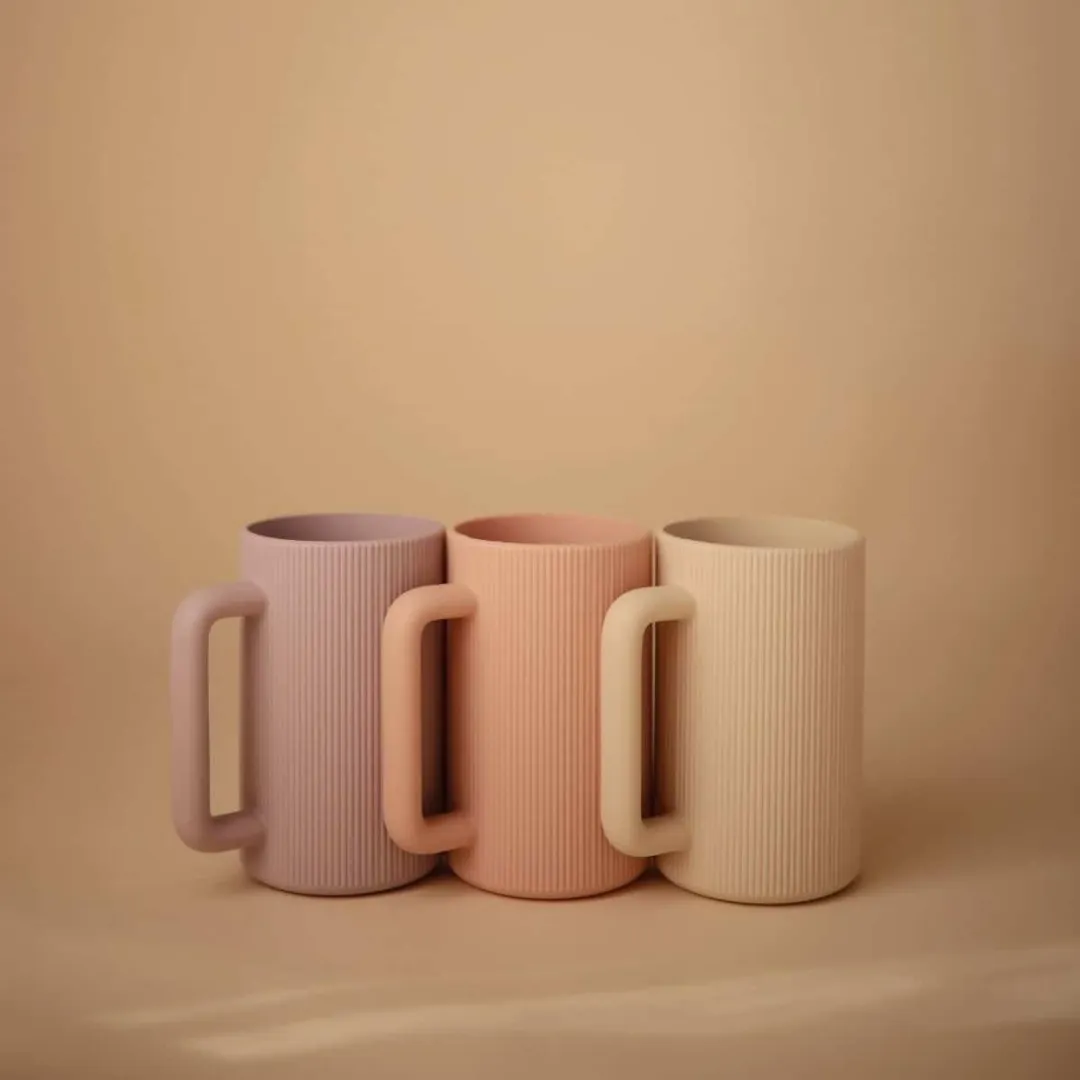 Mushie Badspoelbeker Blush - Print