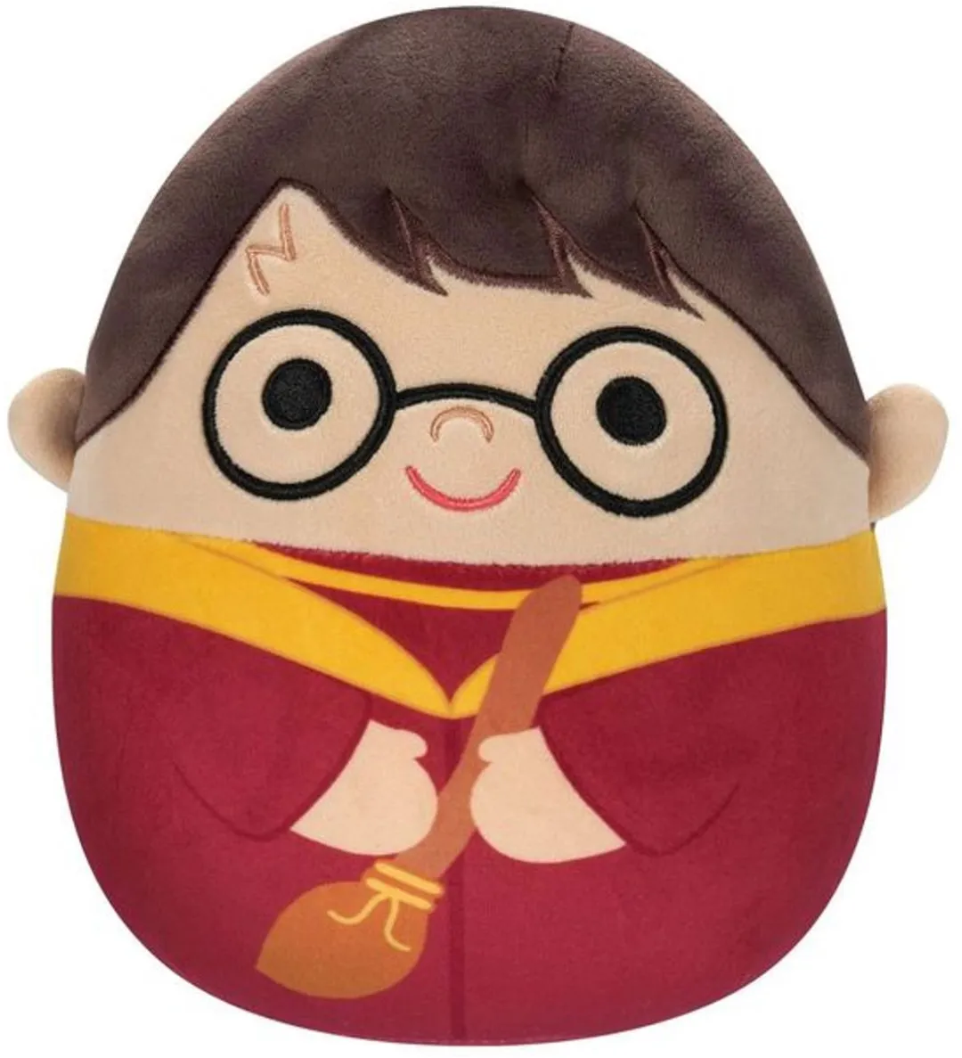 Squishmallows Harry Potter Quidditch Robe 25cm - Rood/Geel/Bruin