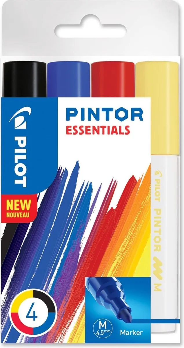 Pilot Pintor 4 Kleuren Verfstiften Set