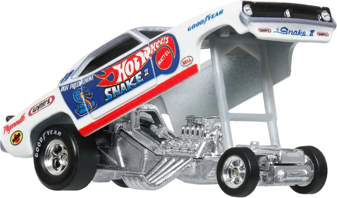 Hot Wheels JBL01 Racewagen - Metaal Wit/Geel