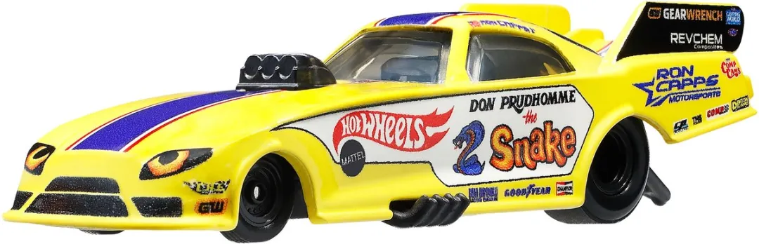 Hot Wheels JBL01 Racewagen - Metaal Wit/Geel