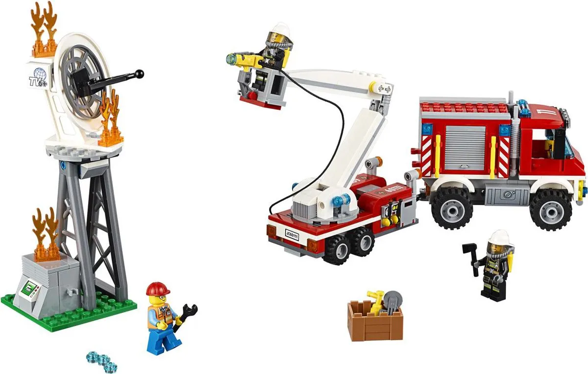 LEGO City Brandweer Hulpvoertuig 60111 - 368 Stukken