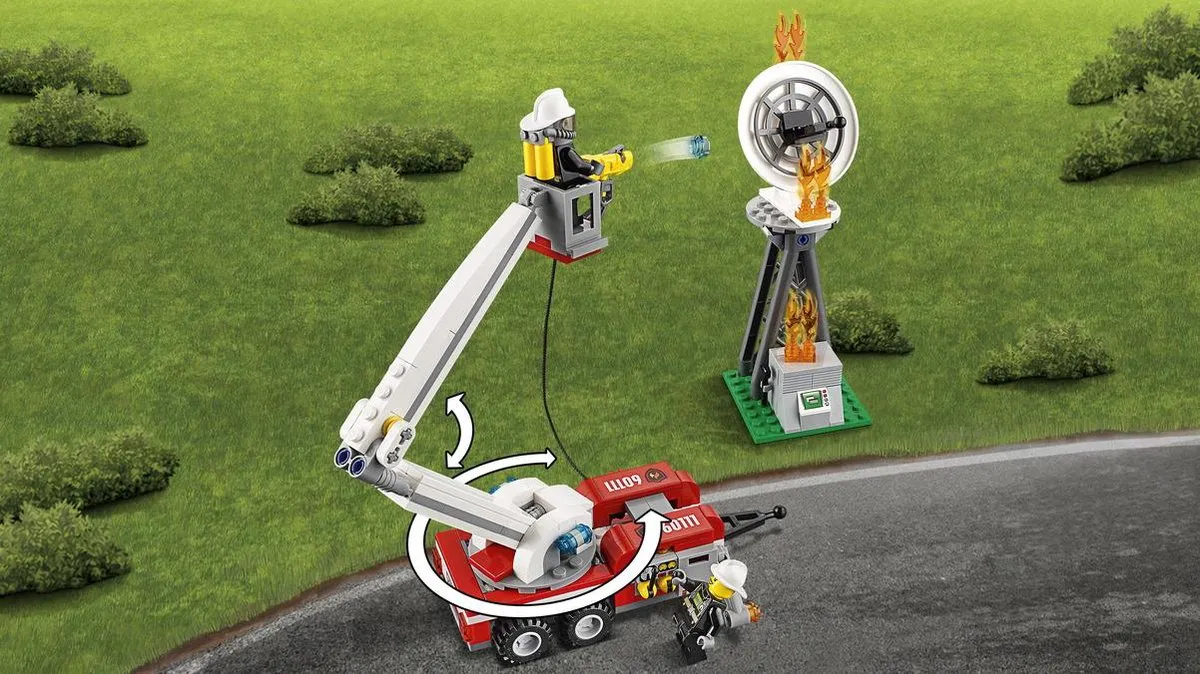 LEGO City Brandweer Hulpvoertuig 60111 - 368 Stukken