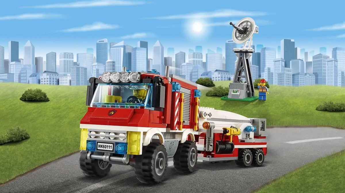 LEGO City Brandweer Hulpvoertuig 60111 - 368 Stukken