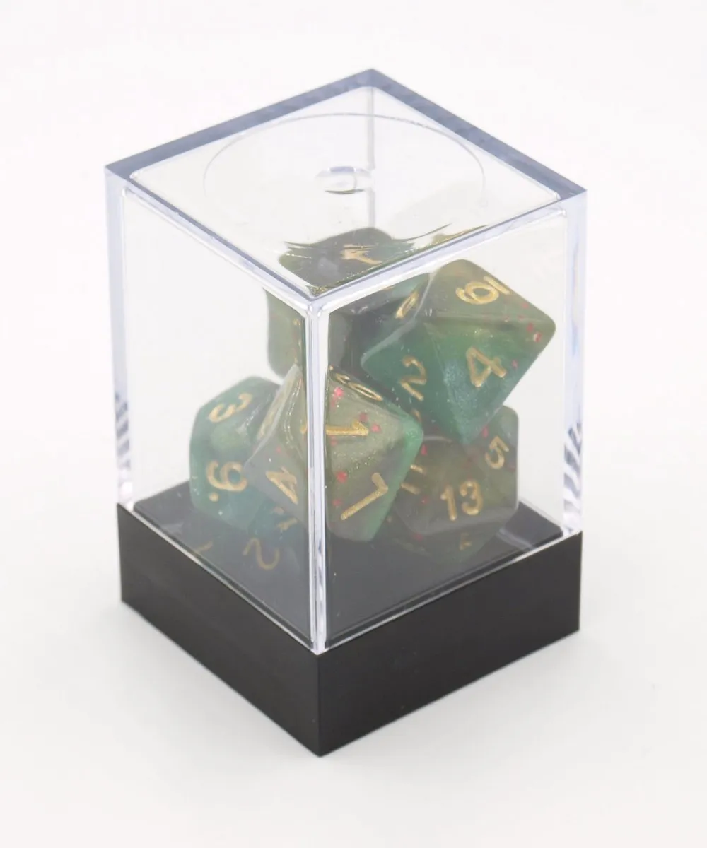 HOT Games Stardust Dobbelstenen Set - 7 Stuks - Multicolor