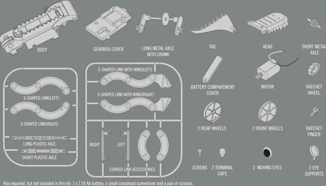 4M - STEAM toys - 4M Fun Mechanics Kit Robot Draak