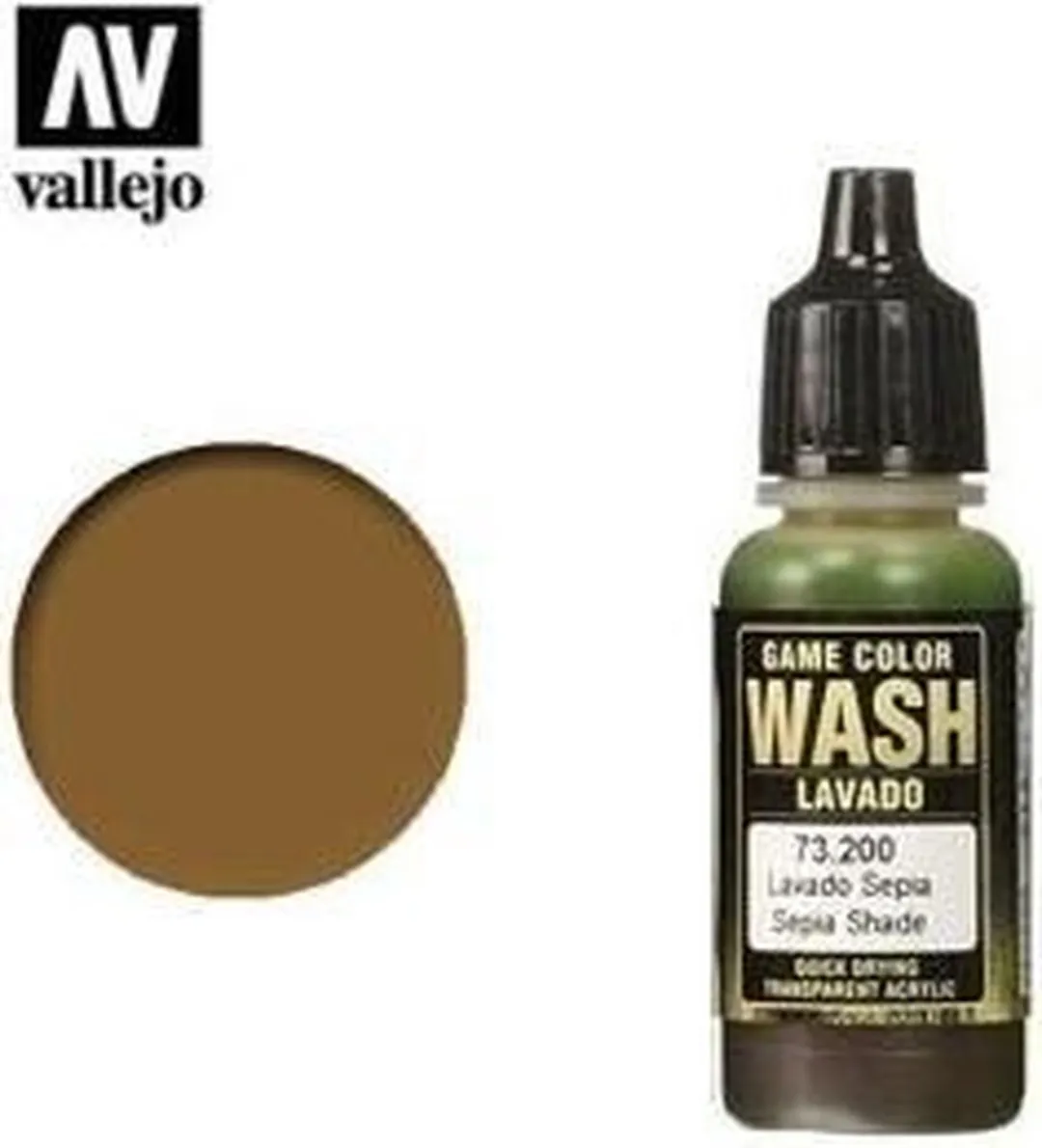 Vallejo Game Color Wash Sepia - Acryl 18ml