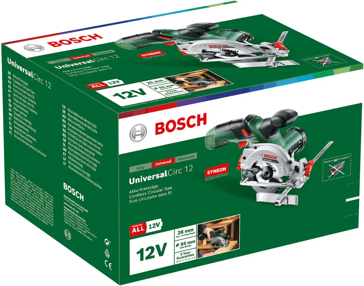 Bosch UniversalCirc 12 Accu Cirkelzaag - Hout 85mm