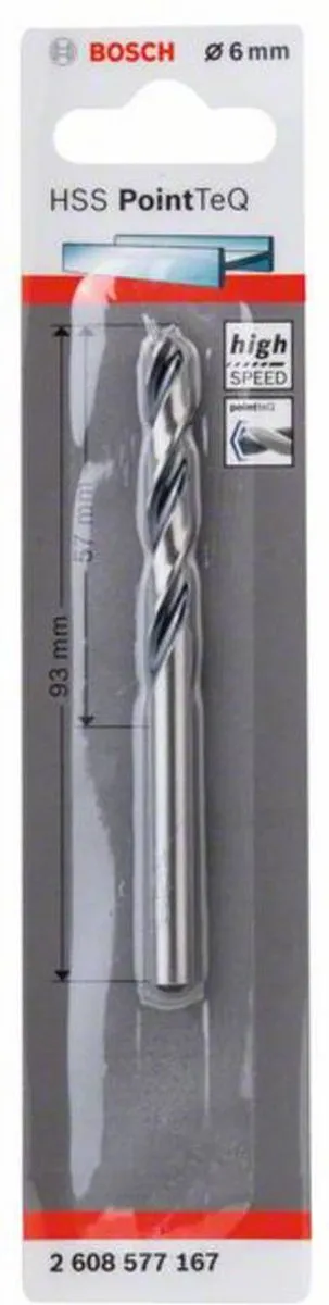 Bosch HSS PointTeQ Spiraalboor 6mm - 1 Stuk