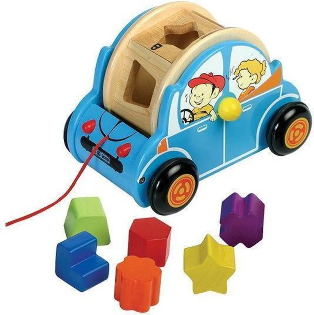 Santoys auto met geometrische vormen