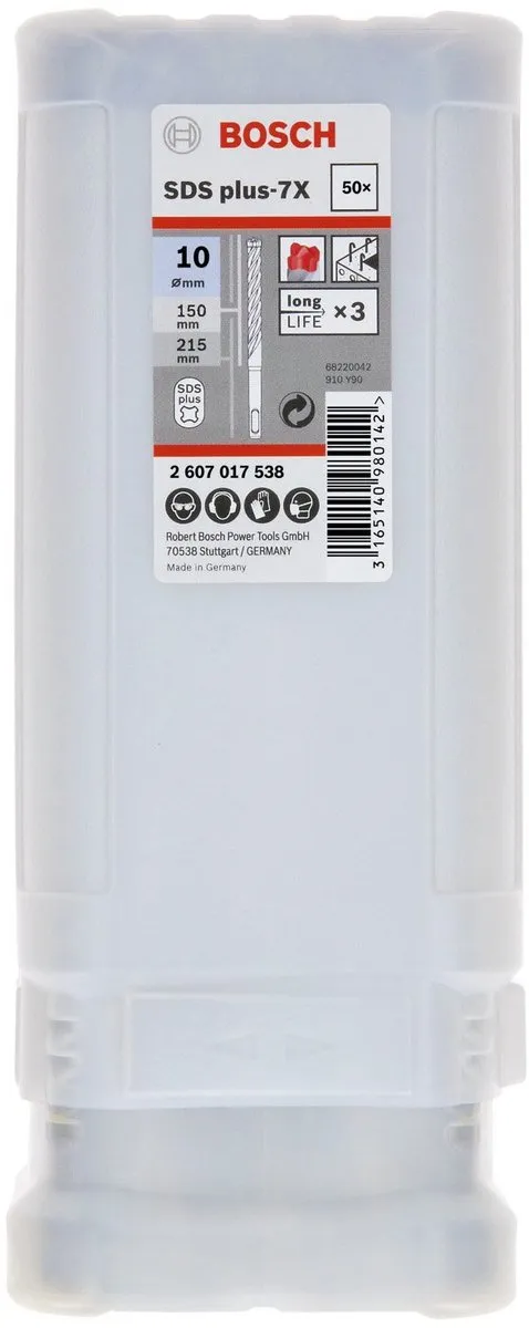 Bosch SDS-plus Hamerboor 50x - 10x100x165mm - 2607017538 - afbeelding 6 van 6