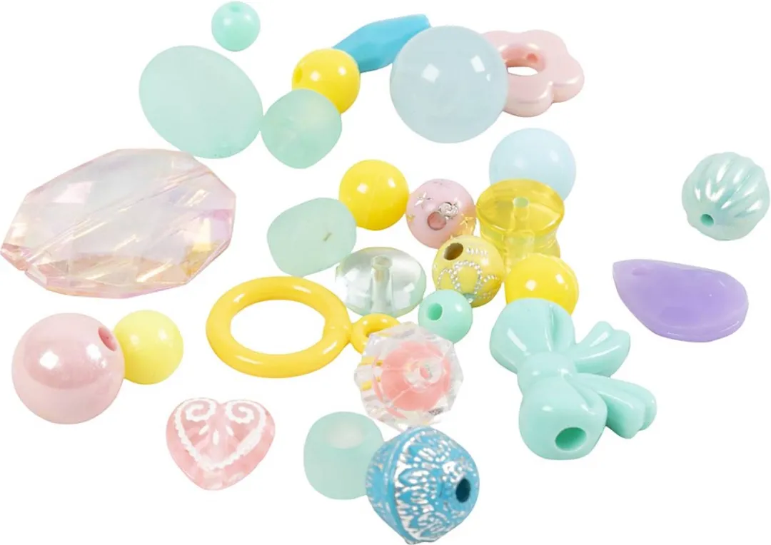 Creativ Company Plastic Kralen Multicolor - 900 Stuks