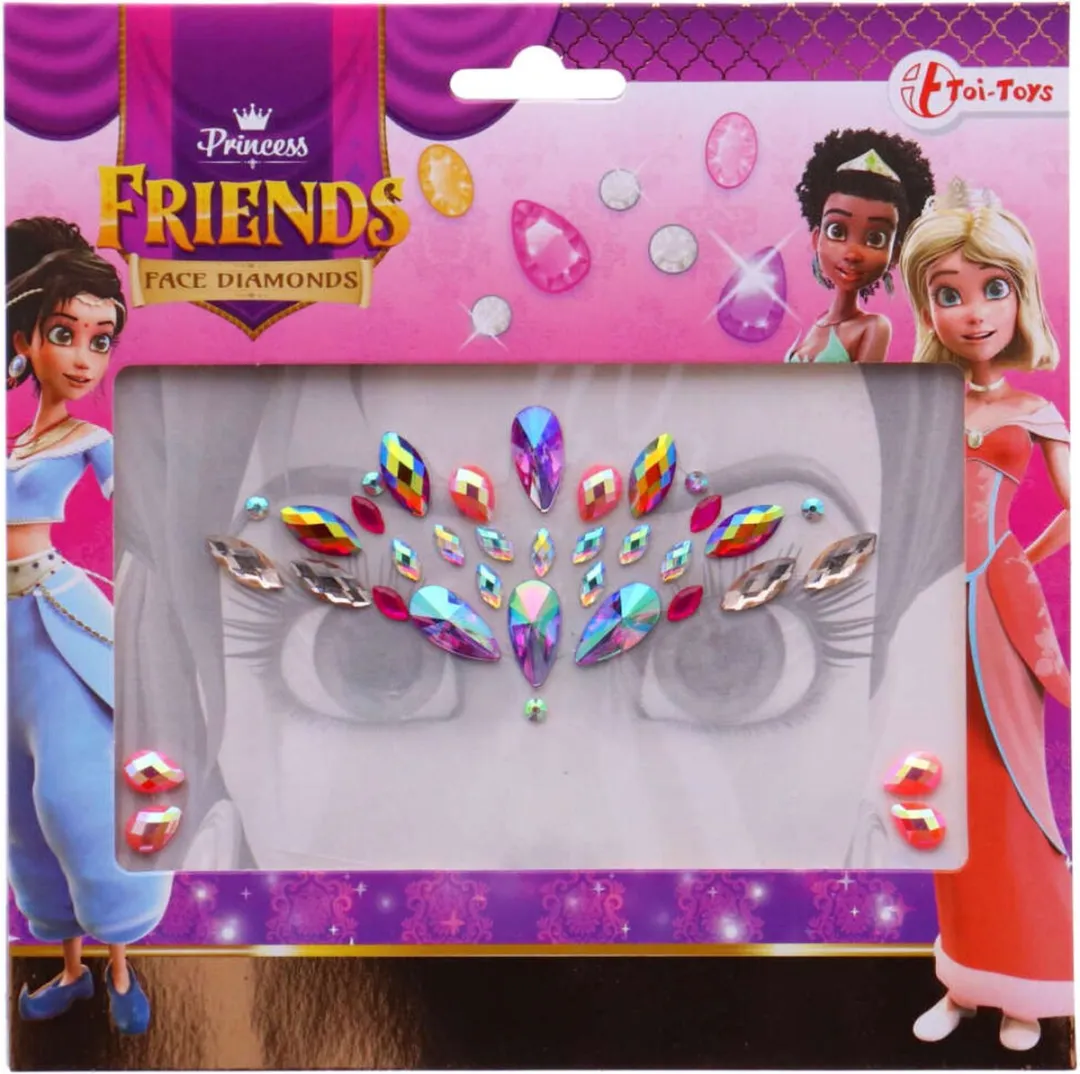 Toi-Toys Princess Friends Gezichtsdiamanten - 1ml - Multicolor