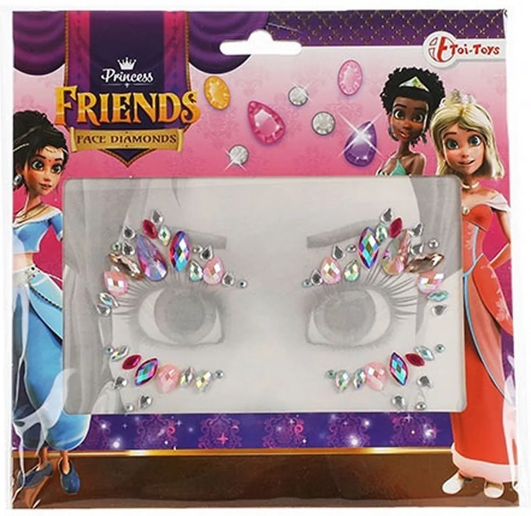 Toi-Toys Princess Friends Gezichtsdiamanten - 1ml - Multicolor
