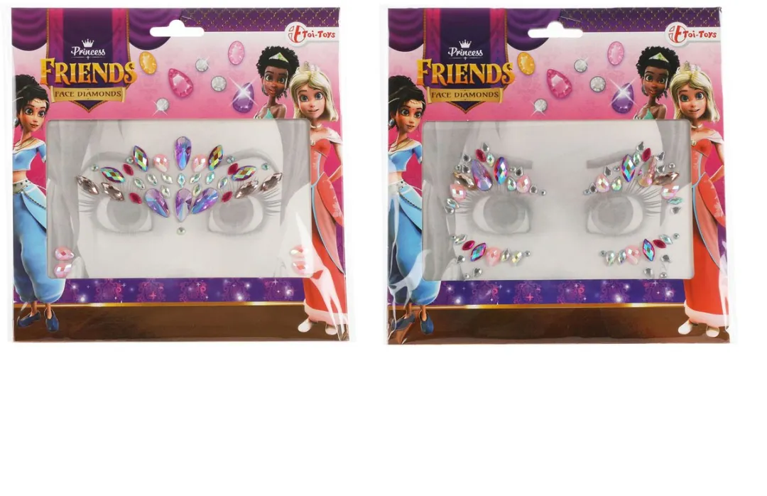 Toi-Toys Princess Friends Gezichtsdiamanten - 1ml - Multicolor