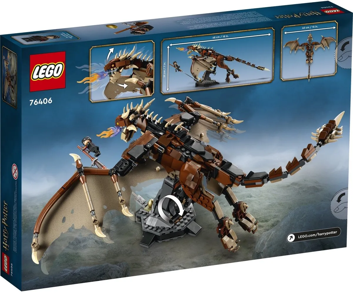 LEGO Harry Potter Hongaarse Hoornstaart Draak 76406 - Meerkleurig