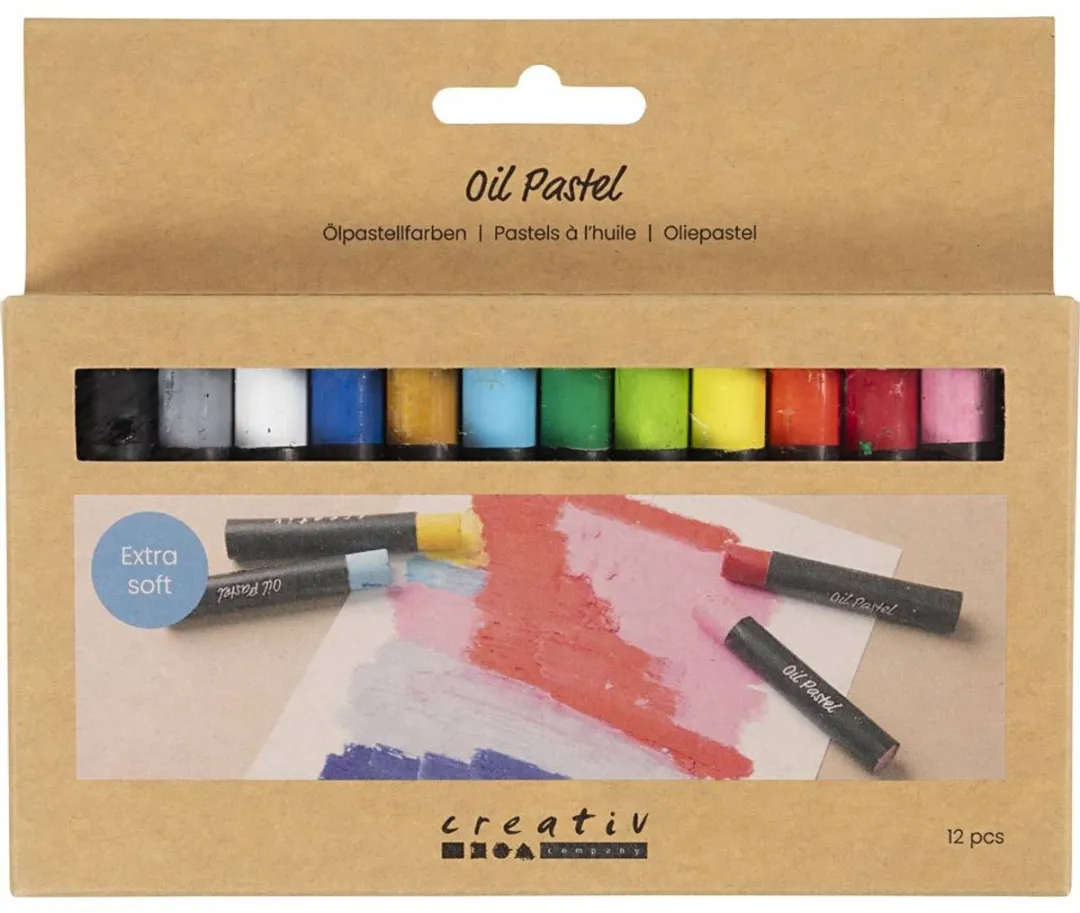 Creativ Company Oliepastels Standaardkleuren