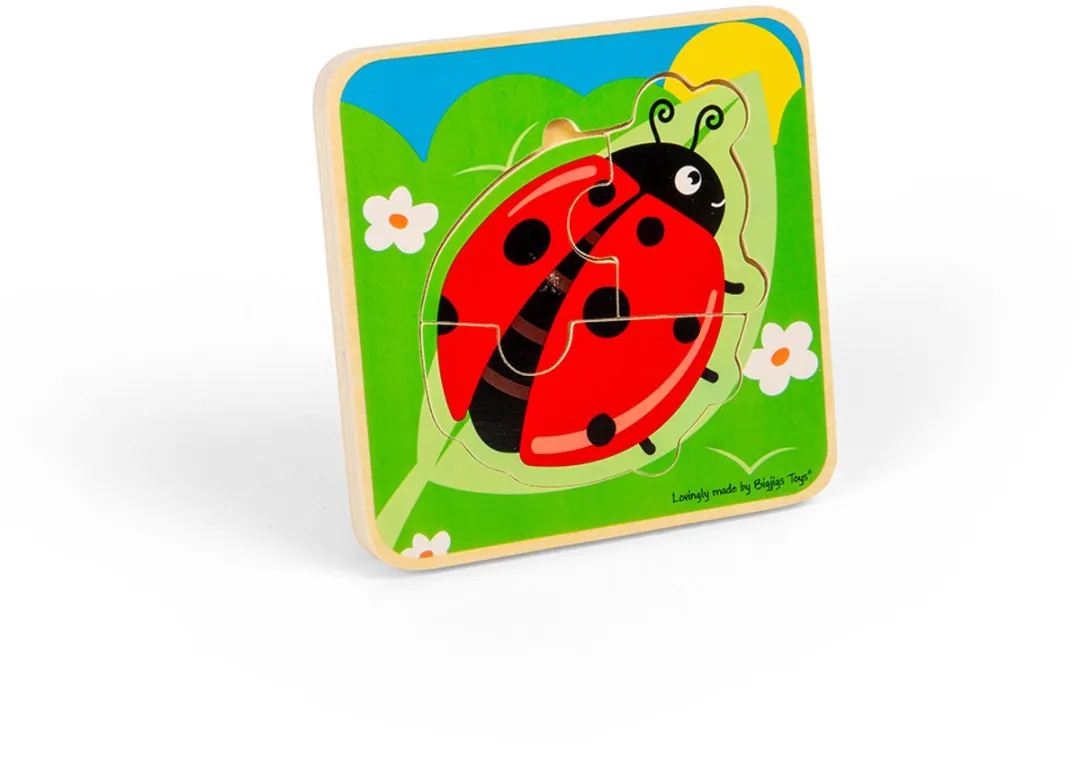 Bigjigs Levenscyclus Puzzel Lieveheersbeestje 1000-delig - Multicolor