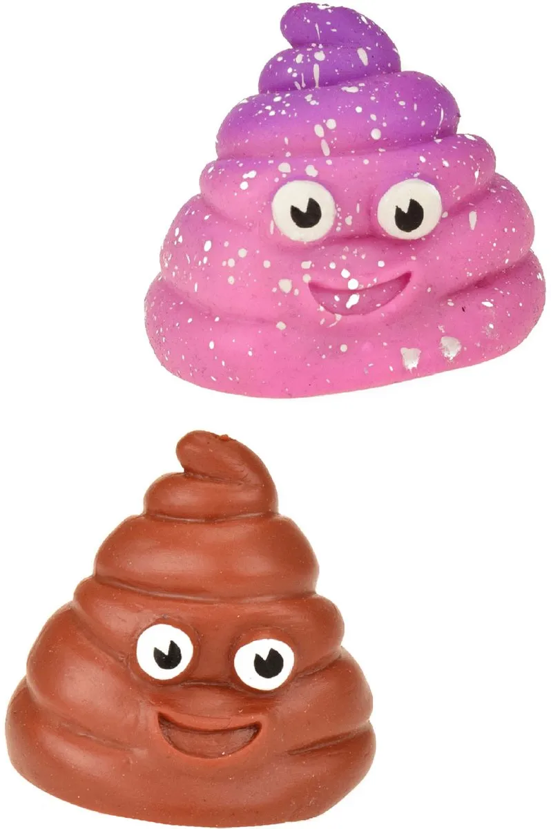 Toi-Toys Funny Poo Rekbare Lachende Drol - Multicolor