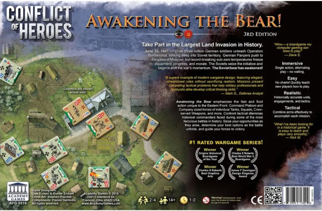 Conflict of Heroes: Awakening the Bear - Operation Barbarossa 1941 - Academy Games - Engelstalige Editie