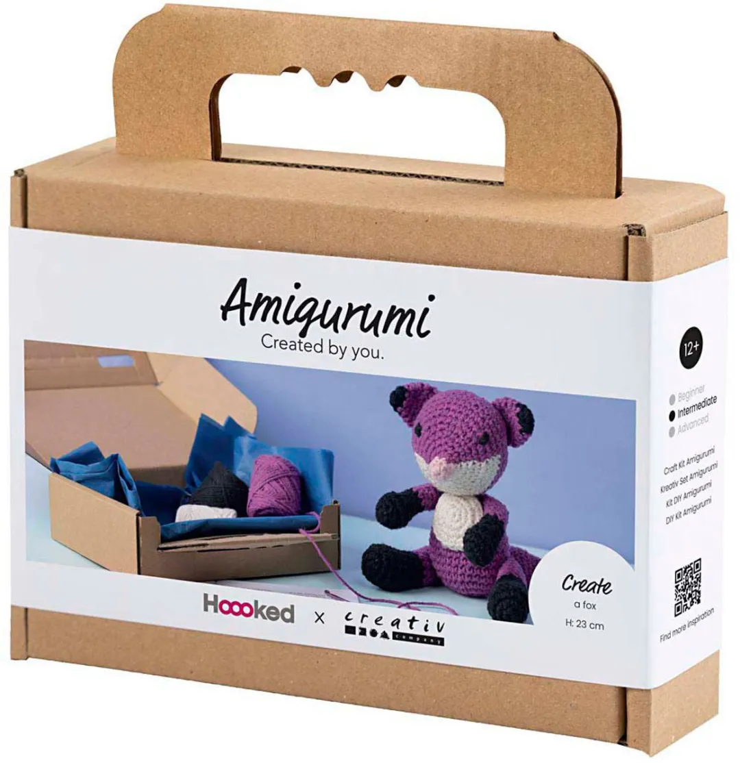 Creativ Company Haakpakket Amigurumi Vos - Zwart